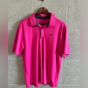 Hot Pink Under Armour polo